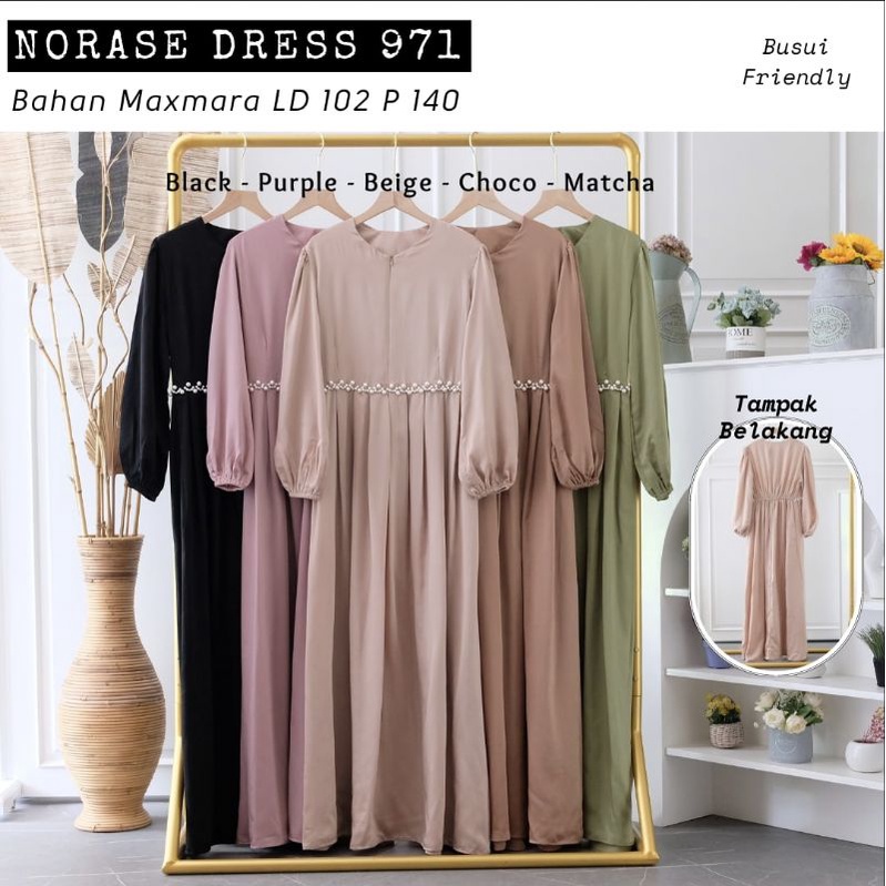 NORASE DRESS / DRESS KONDANGAN / SERAGAMAN / BUSUI FRIENDLY