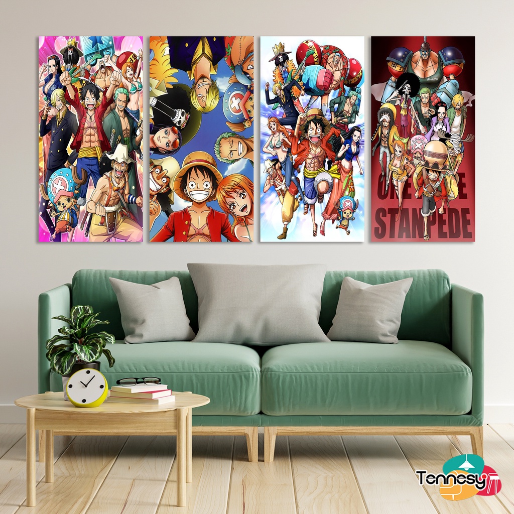 HIASAN DINDING WALL DECOR PAJANGAN POSTER DEKORASI KAMAR RUMAH ANIME KARTUN ONE PIECE