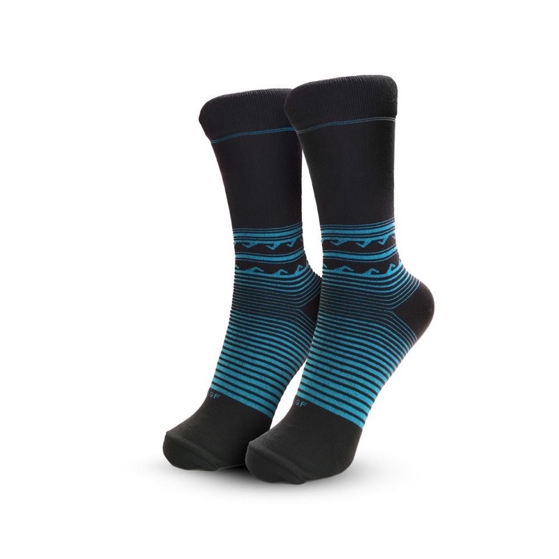 Tidal Stripes - Kaos Kaki Motif