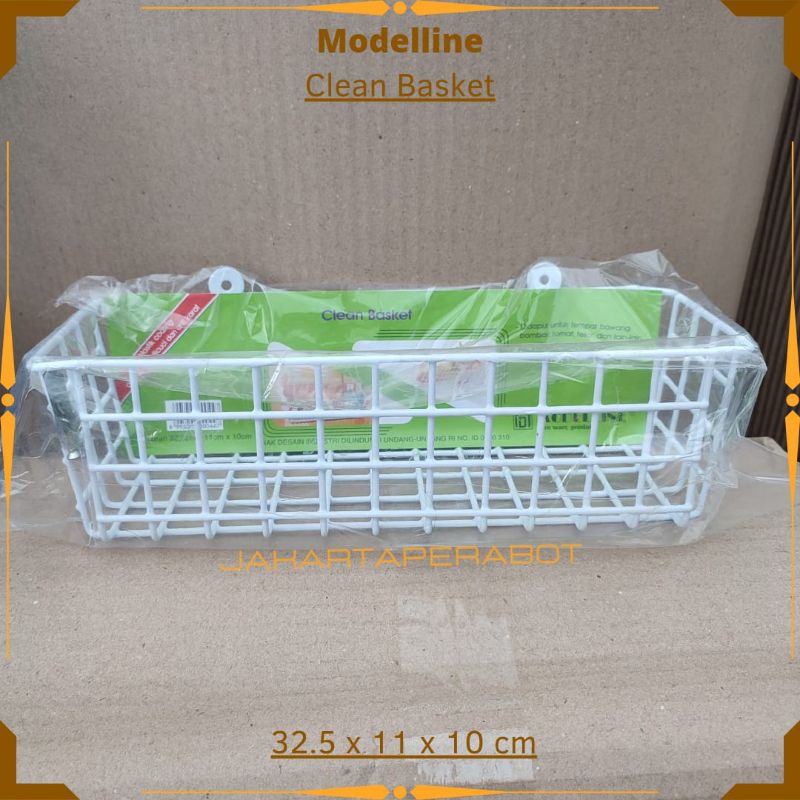 MODELLINE - RAK KERANJANG BUMBU DAPUR SERBAGUNA CLEAN BASKET MODELLINE