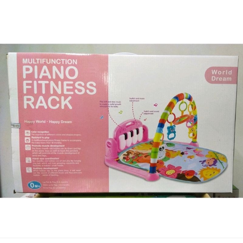 SHIYAN BABY GYM PLAYMAT SY-9616 WARNA PINK/MATRAS MAINAN BAYI