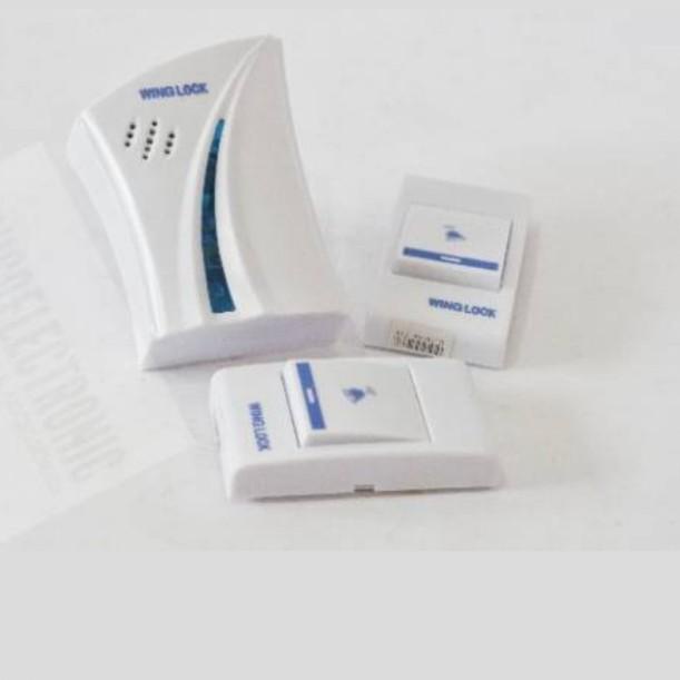 BEL PINTU WIRELESS 2 REMOT/BEL RUMAH 2 TOMBOL/DOORBEL WIRELESS