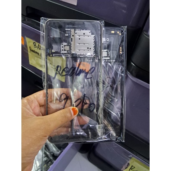Bezel Bazzel Realme 9 Pro tutup mesin plus tombol on off kaca kamera