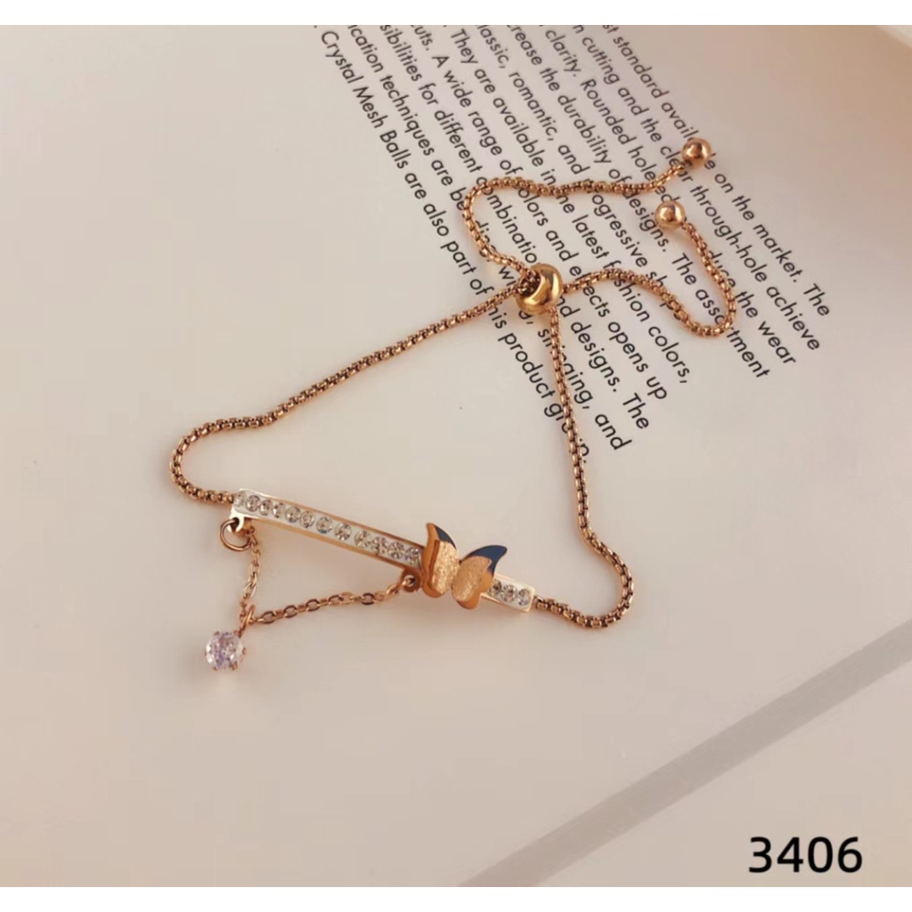 Gelang Titanium Cantik Perhiasan Wanita Jewelry 3406/3215/2799