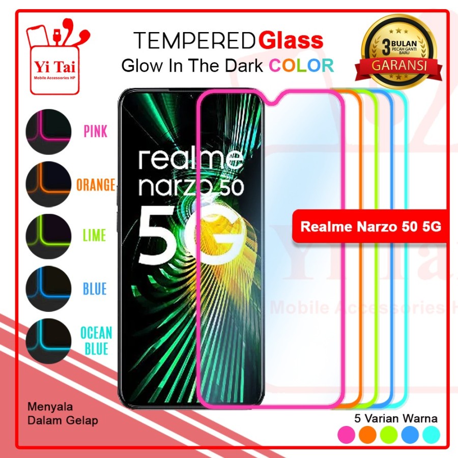 TEMPERED GLASS GLOW IN THE DARK YI TAI REALME NARZO 50 5G - GA