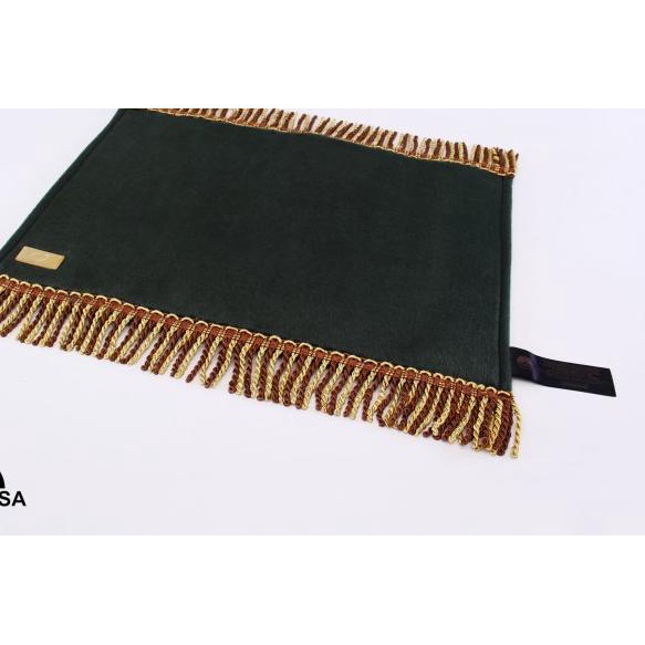 Sajadah Kepala Hijau (S)- Sajadah Polos Bulu Rumbai UNIVERSA