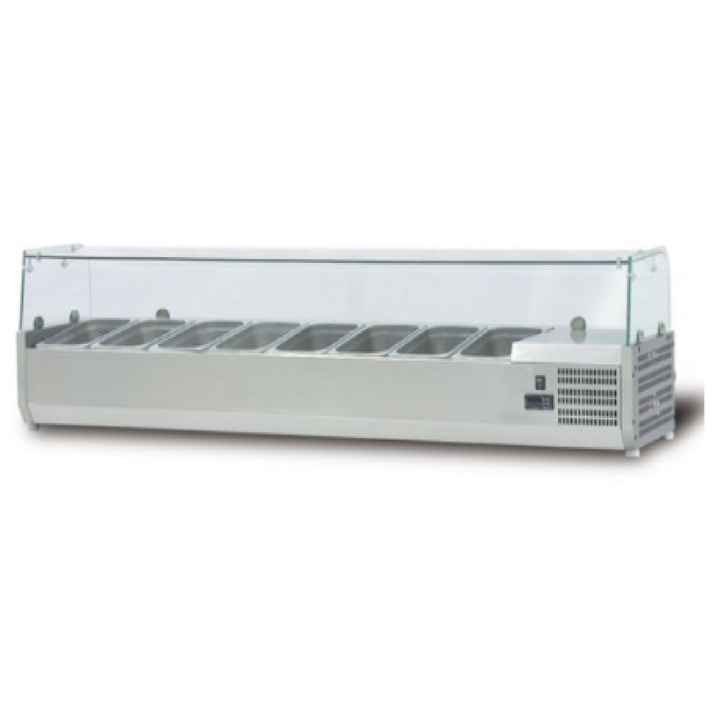 COUNTER TOP SALAD BAR CHILLER FOMAC CTS-VRX1800 LEMARI PEMAJANG SALAD