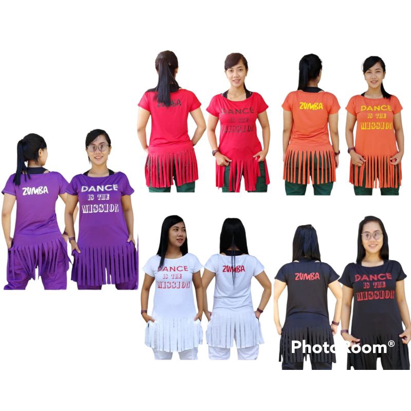 Baju Olahraga | Atasan Senam Zumba Dance Sobek Sobek