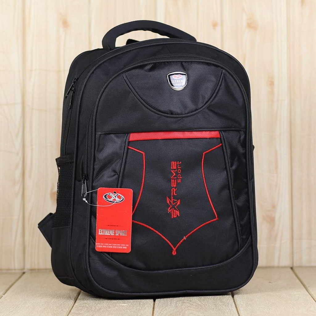 Ransel Hitam Gendong Anak Sekolah SD Extreme Shield Tas Punggung Tebal Hitam Merah Anak Laki Laki Tas SD Keren