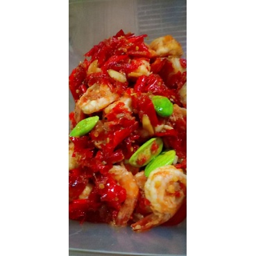 

Udang pete balado