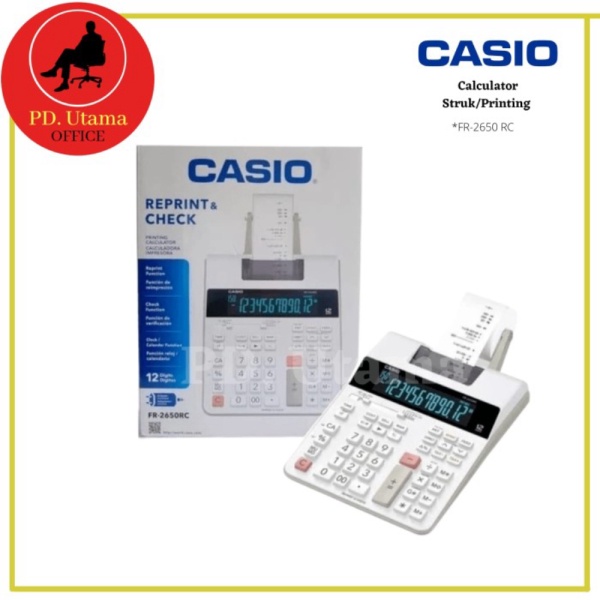 

Dijual onderdil Telstruk Kalkulator Casio FR-2650 RC Calculator Printing 26S Diskon