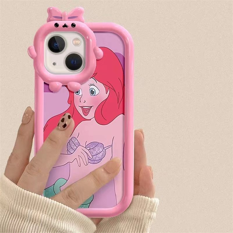 Soft Case Silikon Motif Putri Duyung Untuk iPhone 14 13 12 11 Pro Max X Xr Xs Max 8 7 6 6s Plus