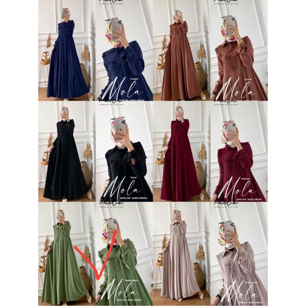 gamis crinkle airflow moela