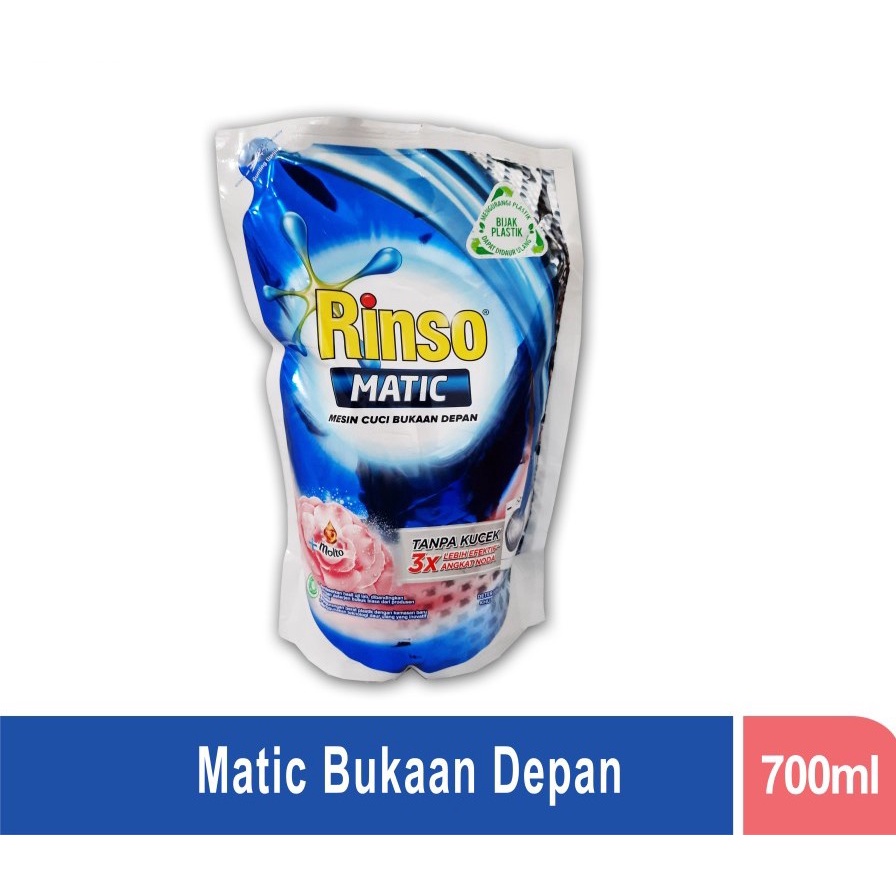 [DEASHOP] RINSO MATIC PROFESSIONAL - RINSO MATIC CAIR - DETERJEN CAIR BUKAAN DEPAN DAN ATAS 700 ML