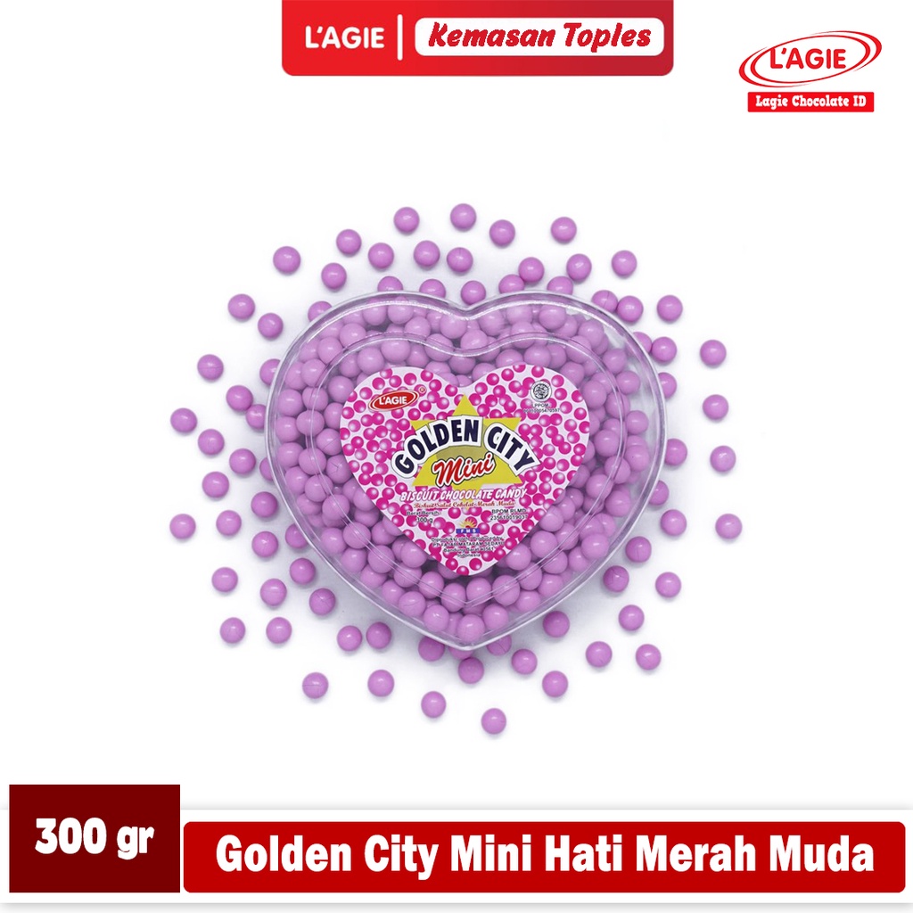 

LAGIE GOLDEN CITY MINI HATI MERAH MUDA 300GRAM