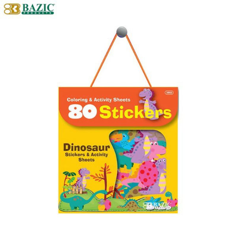 

BAZIC DINOSAURUS 3862 SERIES ASSORTED STICKER 80PC/BUKU STICKER ANAK