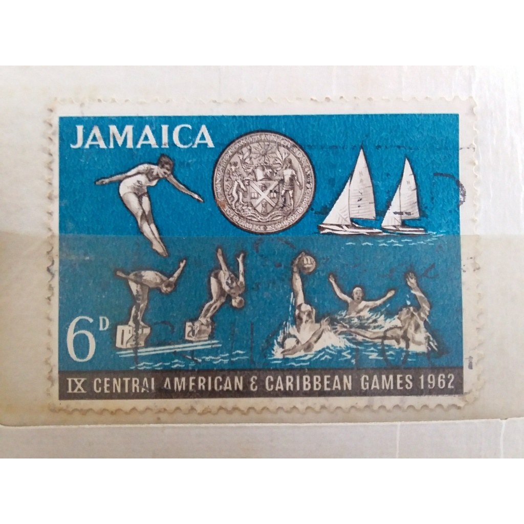 

prangko jamaica jamaika 1962 used