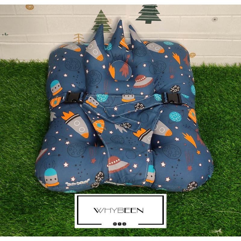 2IN1 sofa bayi jumbo dengan pengaman multipungsi free bantal dan tas