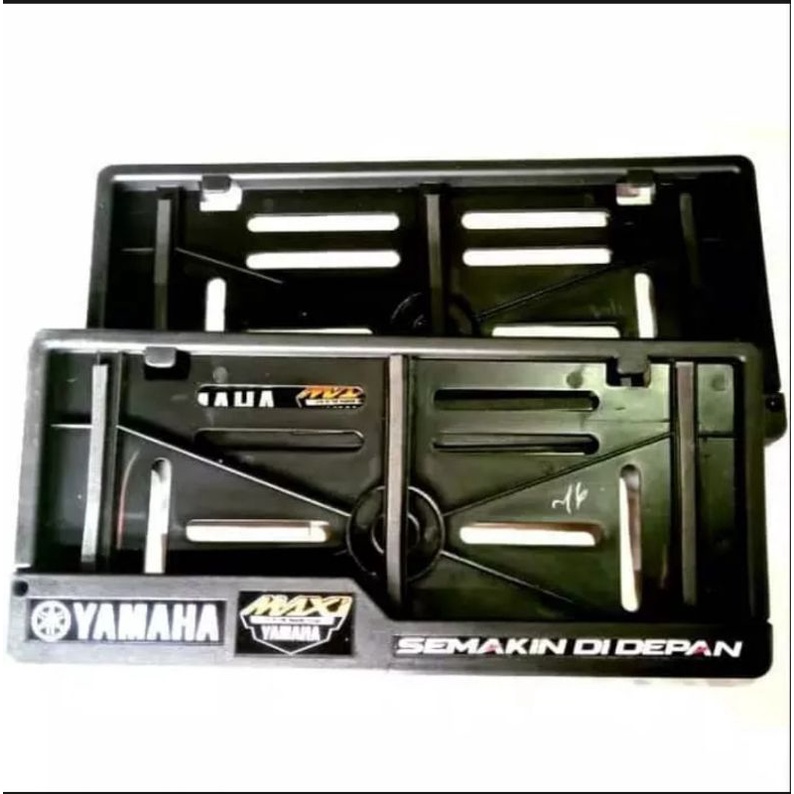 Dudukan Plat Motor Yamaha Maxi Bluecore Satu Set Depan Belakang