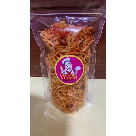 

Kentang Mustofa Teri Kacang Pedas Manis 100 gr