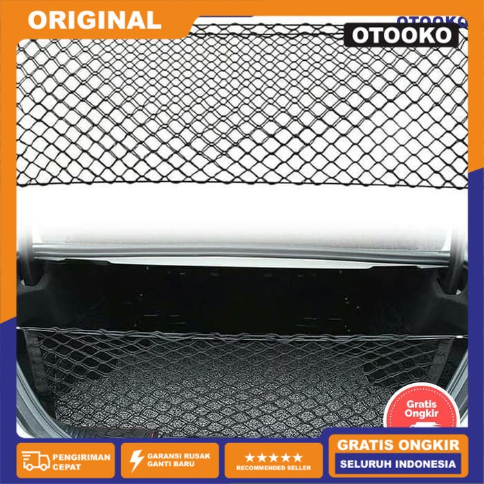 Jaring Bagasi Mobil Car Trunk Cargo Net nett Mobil Organizer 2 Lapis