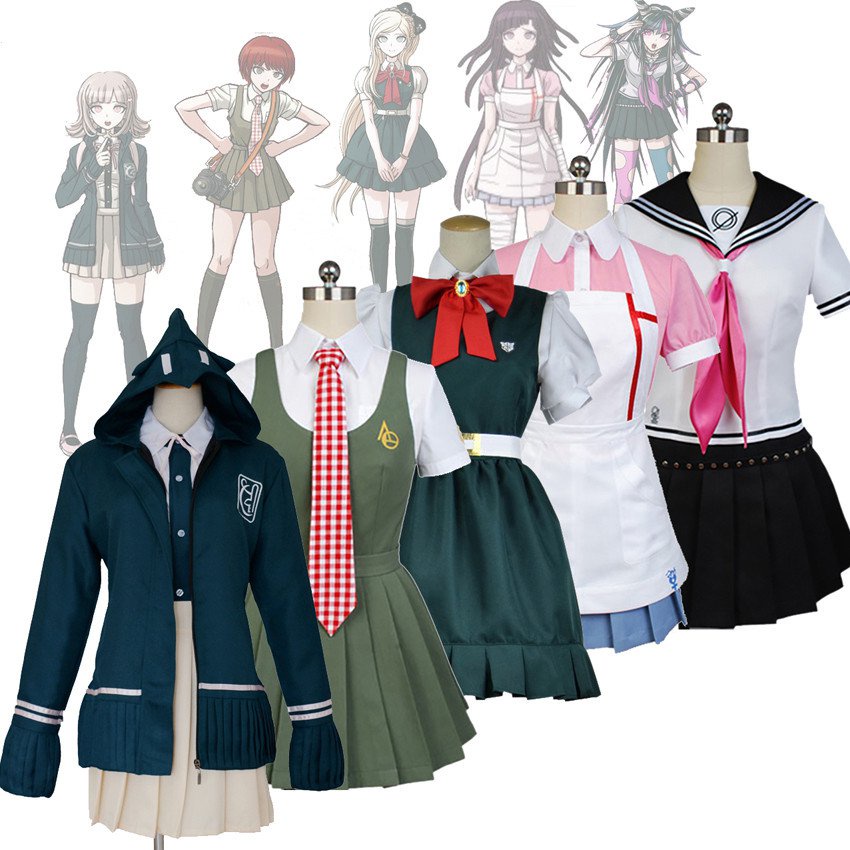 Anime Danganronpa 2 Nanami Chiaki Koizumi Mahiru Mikan Tsumiki Cosplay Costume Mioda Ibuki Uniform F