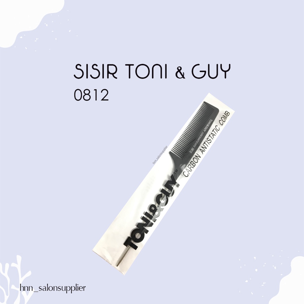 Alat Sisir Potong Rambut Salon Toni and Guy 0812 Carbon Antitastic Gagang Besi