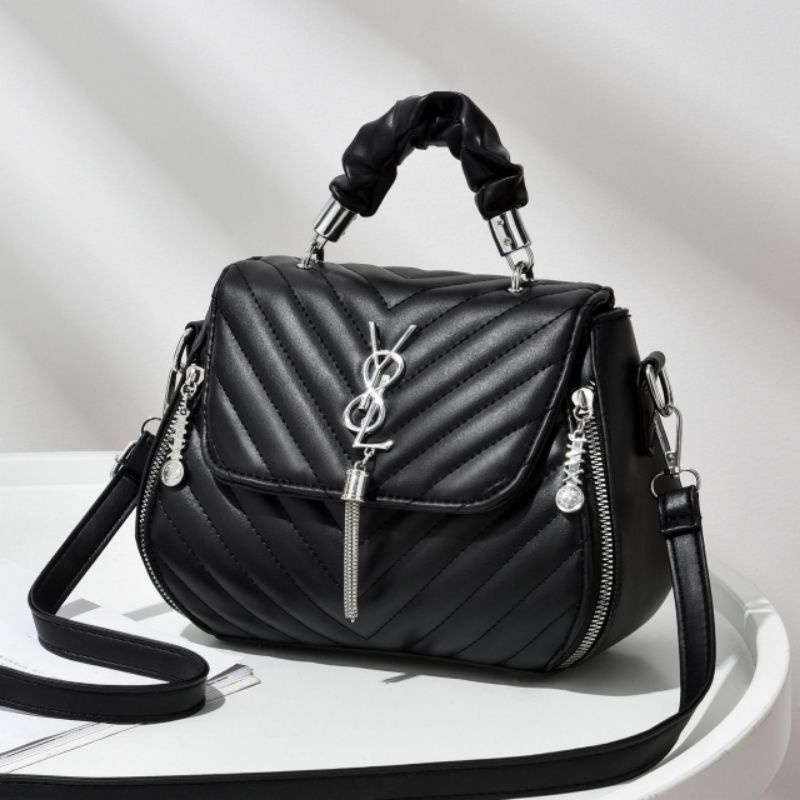(COD)945 TAS SELEMPANG WANITA YSL IMPORT PREMIUM-TAS WANITA MEDAN-TAS WANITA GAYA KOREA KEKINIAN