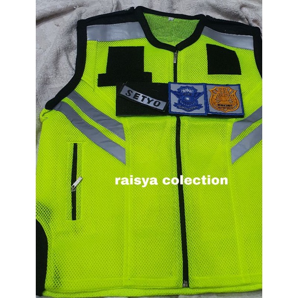rompi polantas jaring tebal gratis nama
