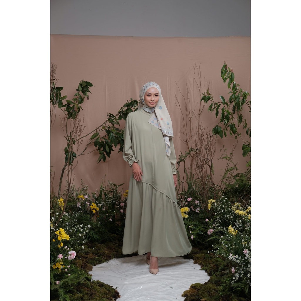 Zoya Gamis Muslim Polos Avista Dress Green