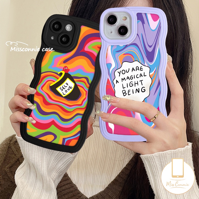 Casing Softcase TPU IPhone 7Plus 8Plus 11 13 12 14 Pro Max XR X XS Max 7 8 6 6s 14 + SE 2020 Motif Pelangi