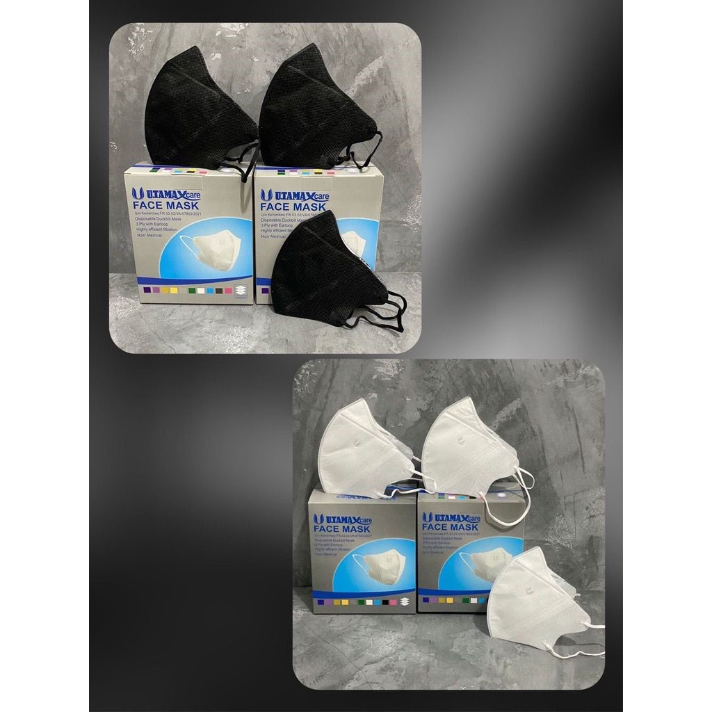 Masker Duckbill UTAMA 3 ply 1 box isi 50pcs