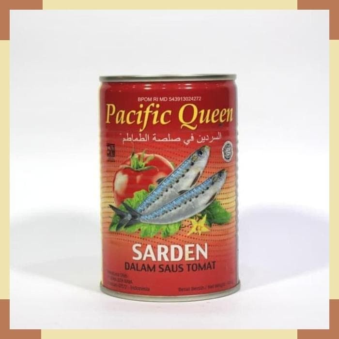 

Sarden tomat pacific queen 155gr / Sarden Saus Tomat