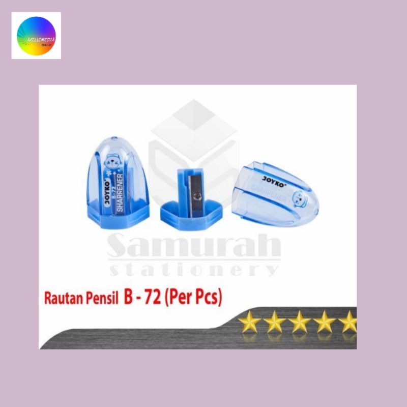

Rautan Pensil Joyko B-72 (ECER) / Pencil Sharpener B 72 / Serutan Pinsil Roti Kecil Tabung(ORIGINAL PRODUK)