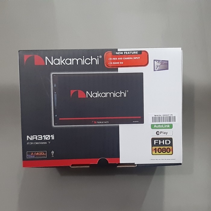 head unit double din 2 din deckless nakamichi 7" na3101i na 3101i