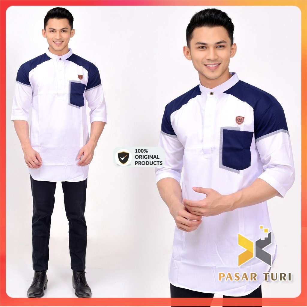 Baju Koko Pria Terbaru Koko Kurta Turki Lengan Panjang Kemeja Koko Turki Dewasa Toyobo Import