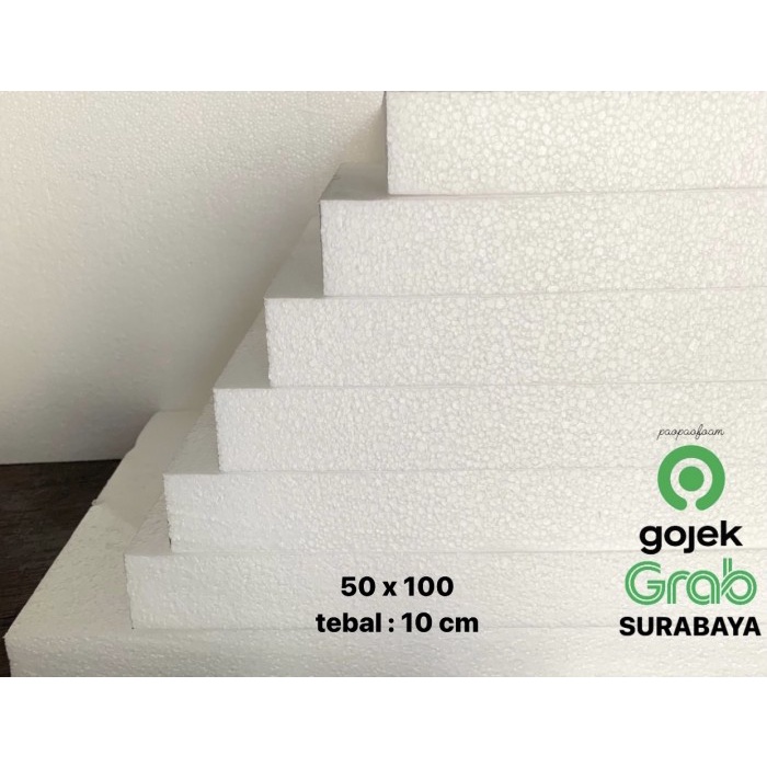 Styrofoam Gabus Lembaran 50 x 100 cm tebal 10 cm