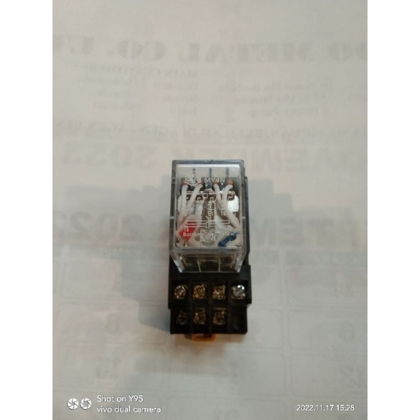 Relay MY4N AC 220V 14pin + Soket merek ZN jual per/5set riley my4n ac 220v