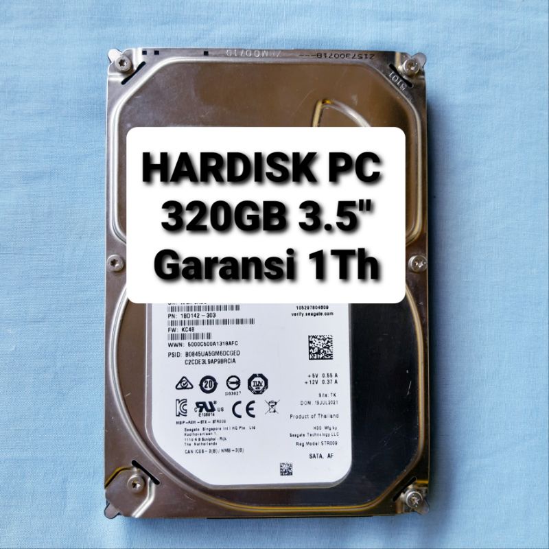 HARDISK PC 250GB - HARDISK  PC 320GB - HARDISK  PC 500GB - HARDISK  PC 1TB - HARDISK  PC 2TB 3.5&quot; SATA II GARANSI 1 TAHUN