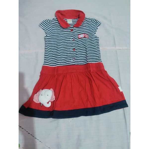 dress littleM preloved/dres cantik anak pl second