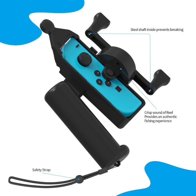 Btsg Somatosensory Game Hand Grip Untuk Switch Angler Enjoy Fishing Aquarium Games