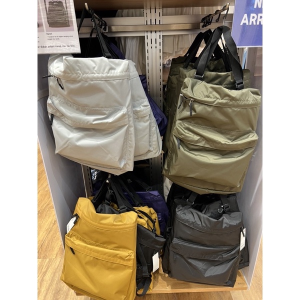 Tas backpack uniqlo 2 way