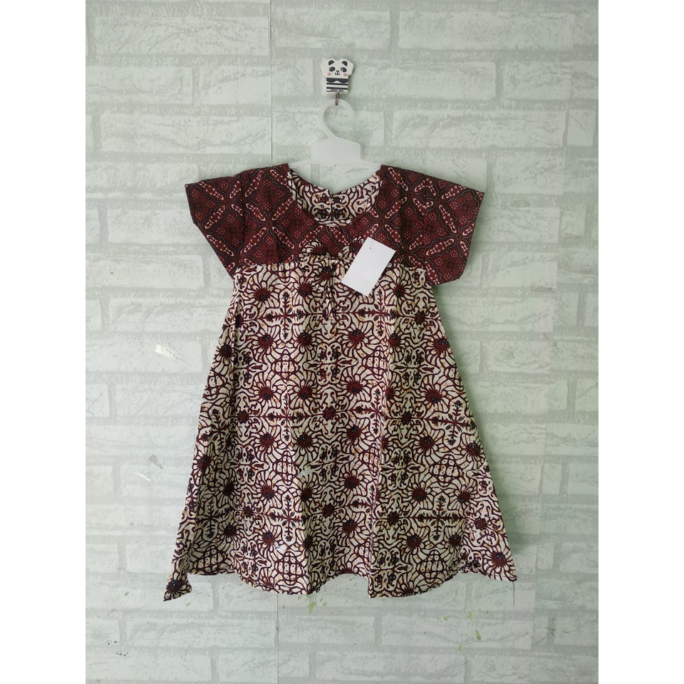 Dress batik anak size XL usia 7,5-9th