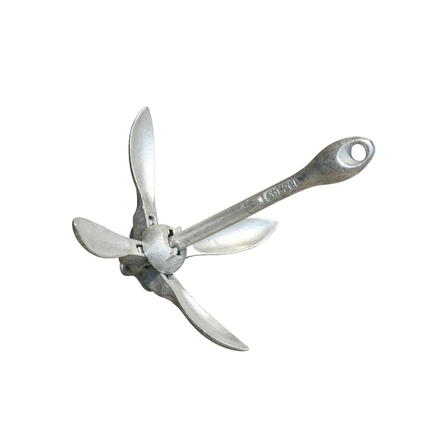 jangkar ( anchor ) kapal lipat 1.5kg - jangkar kapal - jangkar kayak - jangkar lipat