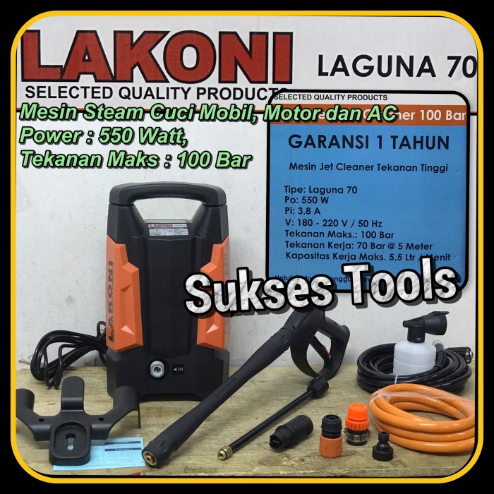 Mesin Steam Lakoni Laguna 70 Jet Cleaner Laguna70 Cuci Motor Mobil AC ORIGINAL.