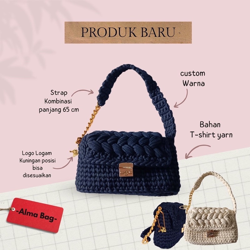 Alma Bag/tas handmade/tas crochet