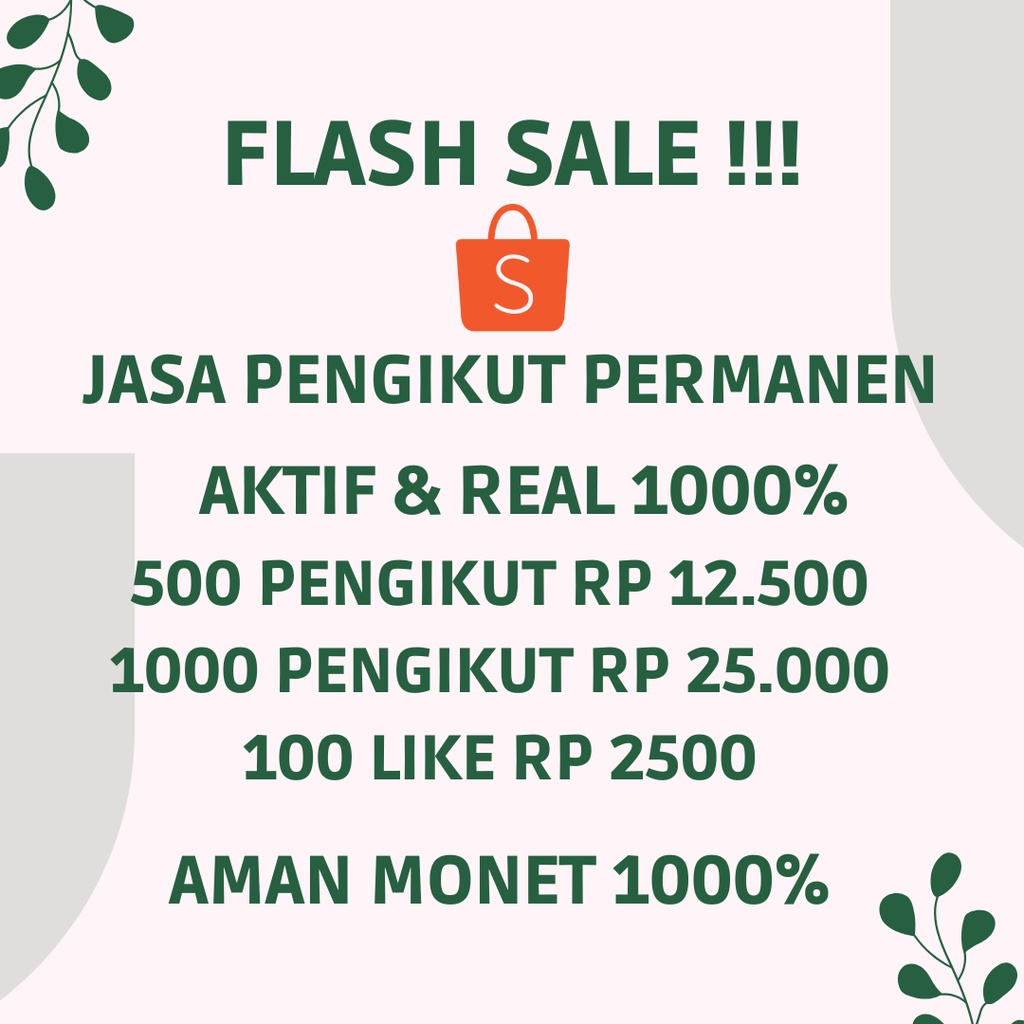 Jual Jasa Pengikut Toko Oreng follower | Shopee Indonesia