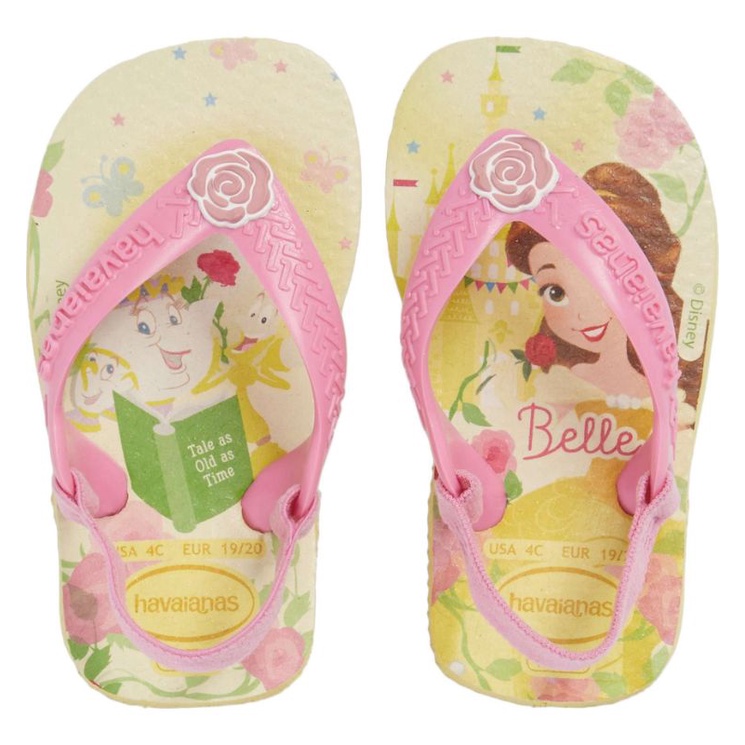 preloved havaianas insole 13cm slippers anak baby bayi sandal sendal jepit prewalker princess belle 