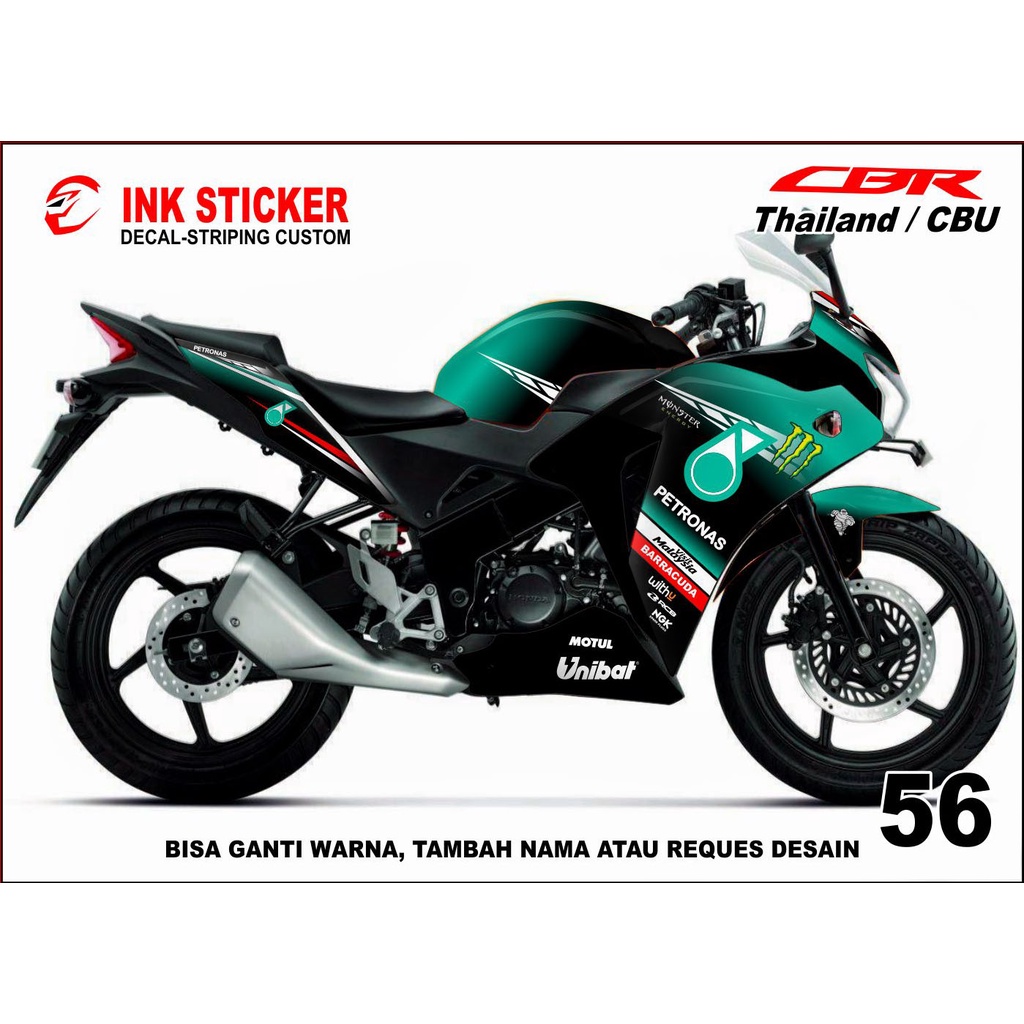 Sticker Decal CBR THAILAND, CBR CBU 150R / 250R 56 fullbody