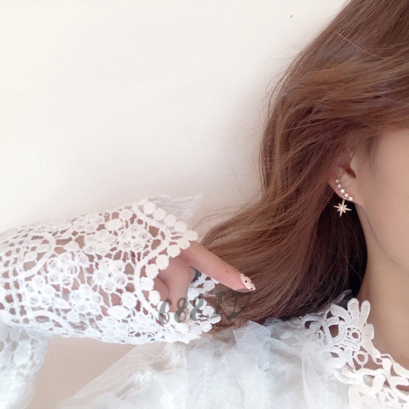 [688.id] Anting Tusuk Wanita Korea Anti Karat Perak 925 Impor Model Terbaru Bisa untuk Hijab ER 10